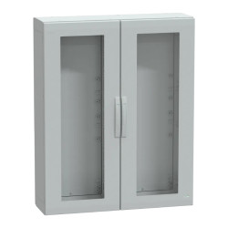 Thalassa - Armoire polyester 1250x1000x320 - IP65 - vitrée Ral 7035