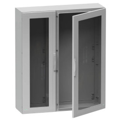 Thalassa - Armoire polyester 1250x1000x320 - IP65 - vitrée Ral 7035