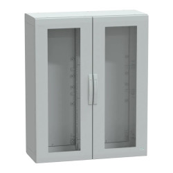 Thalassa - Armoire polyester 1250x1000x420 - IP65 - vitrée Ral 7035