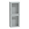 Thalassa - Armoire polyester 2000x750x420 - IP65 - vitrée Ral 7035