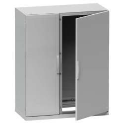 Thalassa - Armoire polyester socle 1000x1000x320 - IP54 Ral 7035