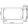 Thalassa - Plateau support horizontal pour enveloppe PLA L500xP320mm