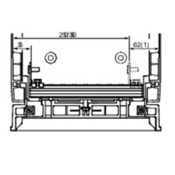 Thalassa - Jeu de 4 barreaux crantés pour PLA profondeur 320mm