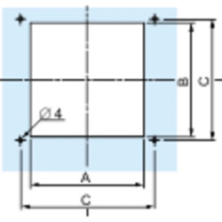 ClimaSys - grille sortie métallique - découpe 130x110mm