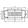 ClimaSys - grille métallique - découpe 180x62mm