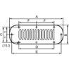 ClimaSys - grille métallique - découpe 180x62mm