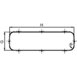 ClimaSys - grille métallique - découpe 317x120mm