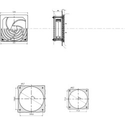 ClimaSys - moteur ventilateur - 156m3/h - 230V