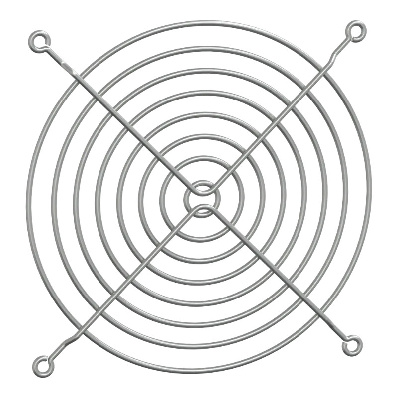 ClimaSys - grille métallique - protection arrière - découpe Ø114mm