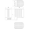 ClimaSys - résistance chauffante isolée - 100W - 110..250V