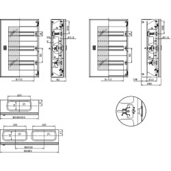 PanelSeT - Thalassa - châssis modulaire DLM - H800L600 - 112 modules