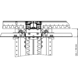 PanelSeT - Thalassa - châssis plein intermédiaire - acier - pour cellule 1200mm