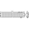 PanelSeT - Thalassa - 2 traverses universelles - 3 rangées - 90x2200mm