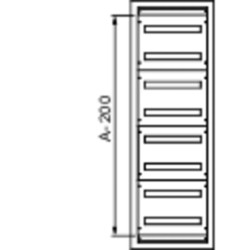 PanelSeT - Thalassa - châssis modulaire simple - 1800x600mm - 240 modules