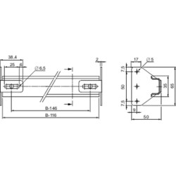 PanelSeT - Thalassa - rail DIN symétrique - 600mm