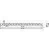 PanelSeT - Thalassa - traverses guide câble porte - 600mm - lot de 2