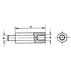 PanelSeT - Thalassa - entretoise - M8x15mm