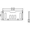 PanelSeT - Thalassa - porte-schémas acier - pour porte 600mm