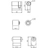 PanelSeT - Thalassa - adaptateur - pour serrure DIN