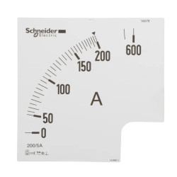 PowerLogic - Cadran 3In 0-30-90A pour ampèremètre analogique 96x96mm dpt moteur