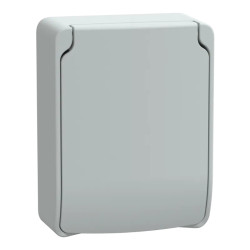 Mureva socle prise de courant connex. rapide FR 2P+T 65x85mm 10/16A 250V IP65