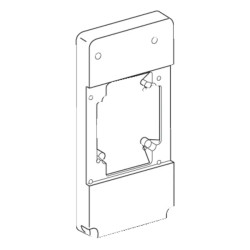 Mureva - plaque 103 x 225 mm pour prises 100 x 107 mm