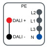 Canalis KB - connecteur dérivat. - 10A - sélection de ph L+N+PE