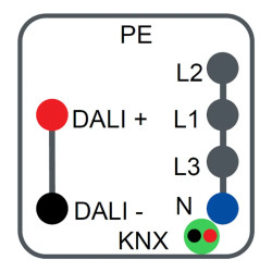 Canalis KB - connecteur dérivat. - 10A - sélection de ph L+N+PE