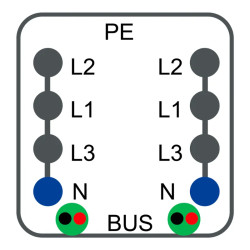 Canalis KB - connecteur dérivation 10A - polarité fixe pré-câblé L2+N