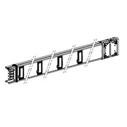 Canalis KSA - élément droit 250A - 2m - 8 fenêtres