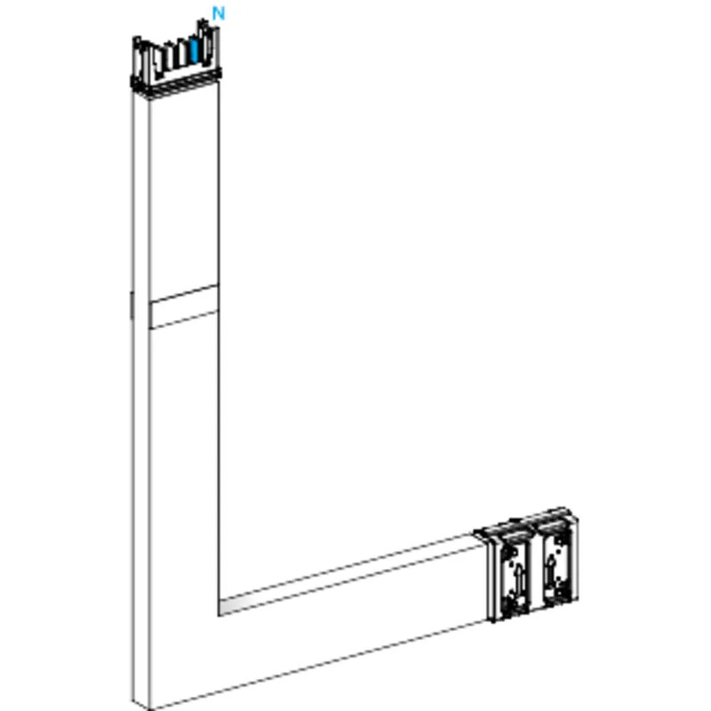 Canalis KSA - coude spécial 250A montage haut - 2 côtés ajust. 250 à 1200mm