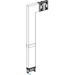 Canalis KSA - coude spéc. coupe feu 250A montage bas - A:250mm-B:700-1200mm