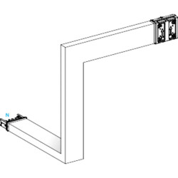 Canalis KSA - coude multiple 250A - vers bas & droite - 3 côtés ajust. 250-750mm