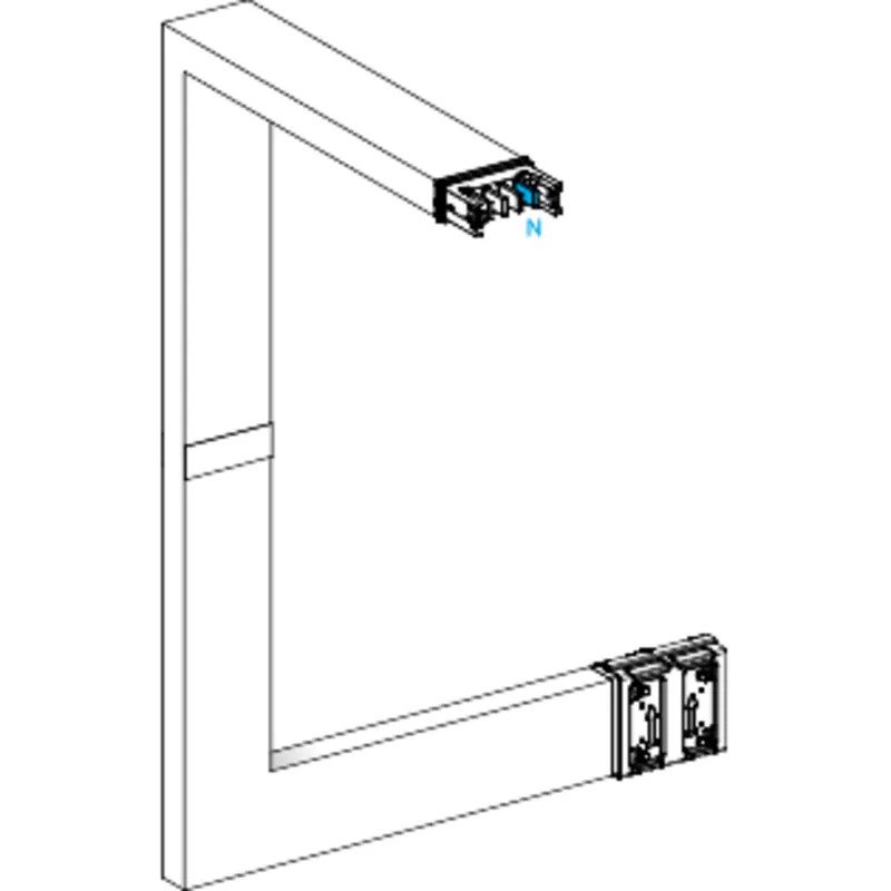 Canalis KSA - coude mult. coupe feu 250A - 3 côtés ajust. 250-750 ou 700-1200mm