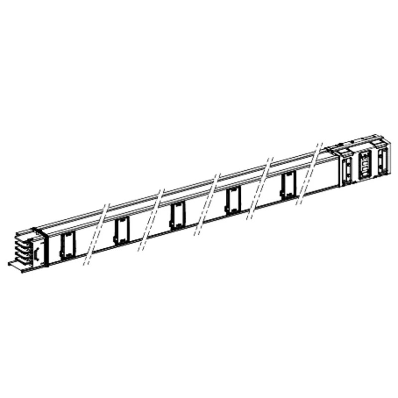 Canalis KSA - tronçon droit 800A - 5m - 10 sorties de dérivation