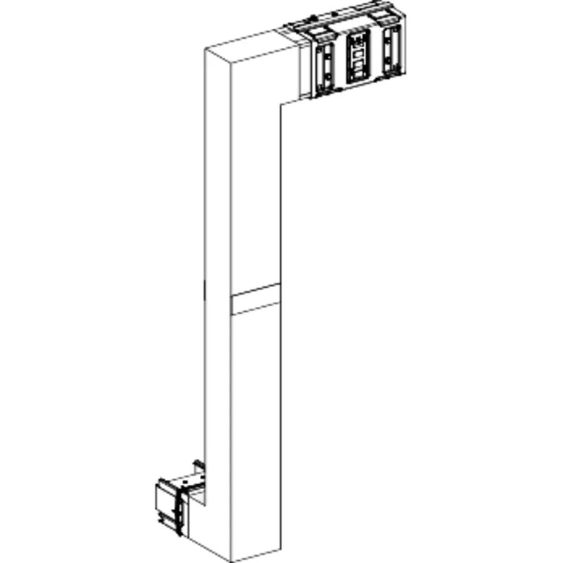 Canalis KSA - coude mult. coupe feu 1000A-vers bas & droite-A&C:300mm-B:700-1200