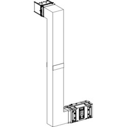 Canalis KSA - coude mult coupe feu 1000A-vers haut & droite-A&C:300mm-B:700-1200