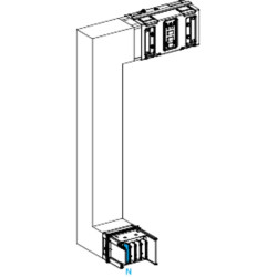 Canalis KSA - coude multiple 1000A - vers bas & gauche - A&C :300mm - B:300-800