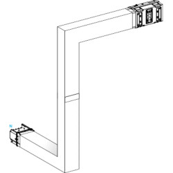 Canalis KSA - coude mult. coupe feu 630A - 3 côtés ajust. 300-800 ou 700-1200mm