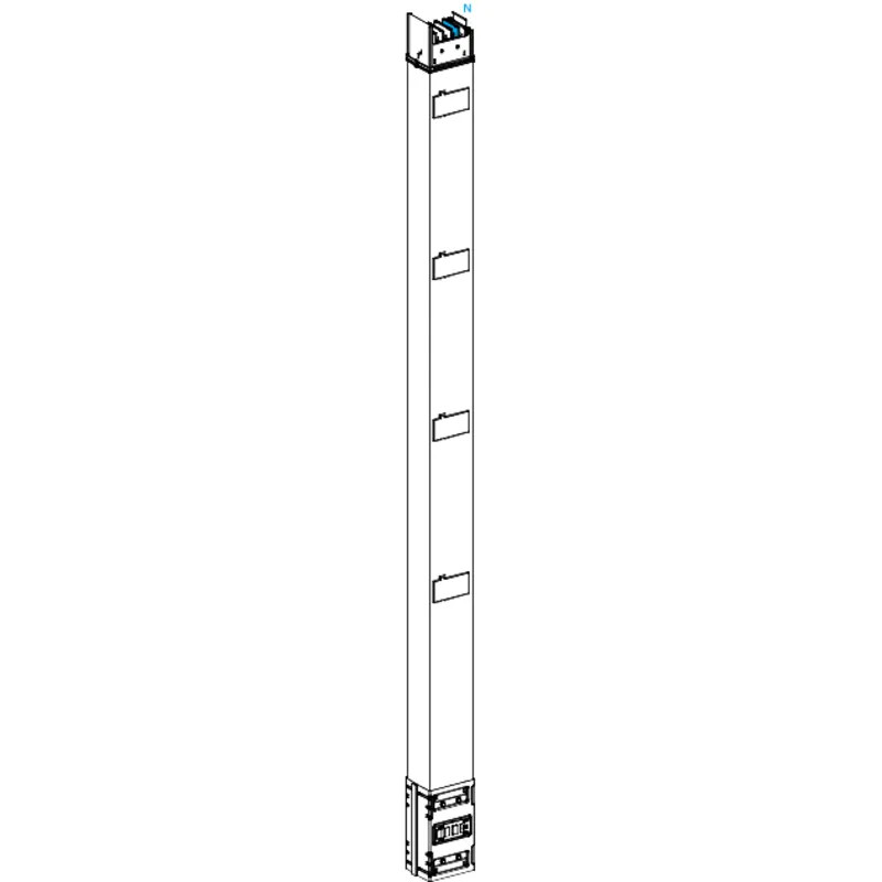 Canalis KSA - colonne montante 630A - 2.5 m - 4 trappes de dérivation