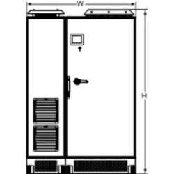 AccuSine PCS+ filtre actif plus - 157A - 480/600V - 50/60Hz - UL - T12 - armoire