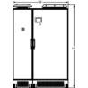 AccuSine PCS+ filtre actif plus - 157A - 480/600V - 50/60Hz - UL - T2 - armoire