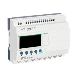 relais intelligent compact Zelio Logic - 20 E S - 24 V CA - horloge - affichage