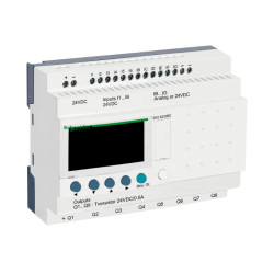 Zelio Logic - relais intelligent compact - 20 E/S 24Vcc - horloge - affichage