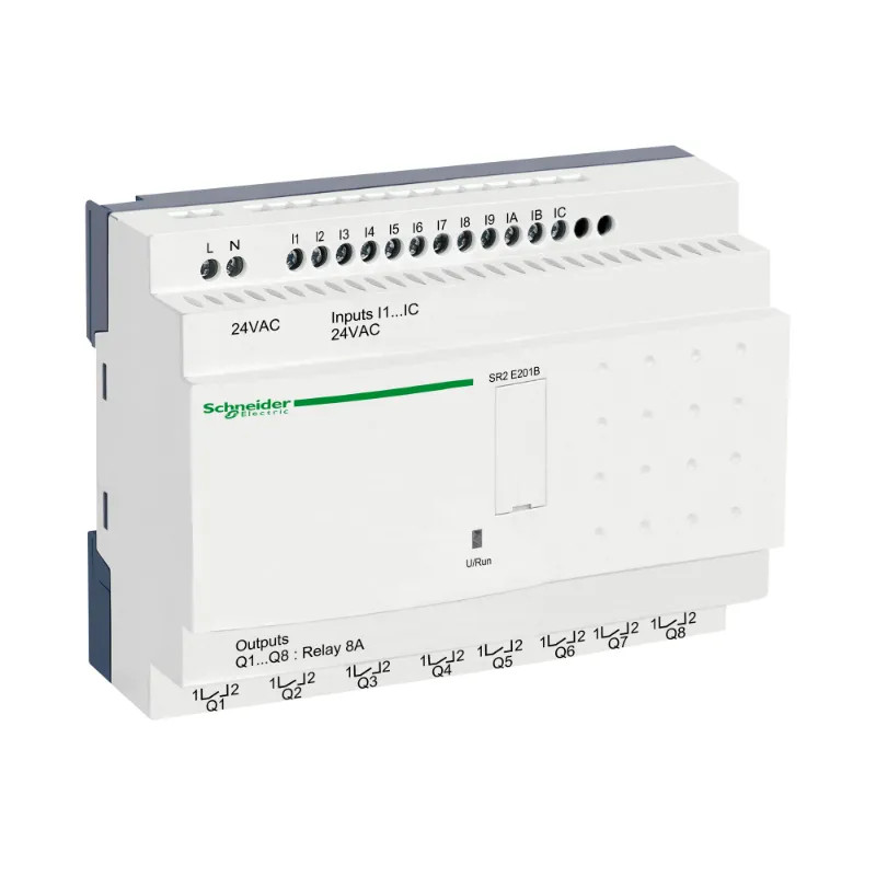 Zelio Logic - relais intelligent compact - 20 E/S 24Vca - horloge - ss affichage