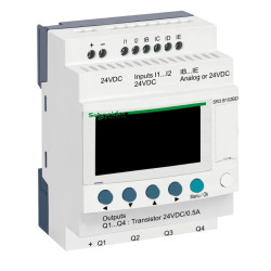 Zelio Logic - relais intelligent modul.- 10 E/S - 24Vcc - horloge - affichage