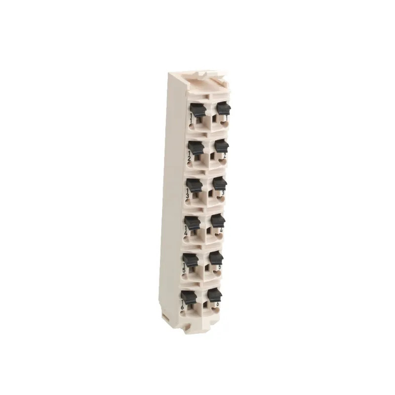 Modicon TM - bornier à 12 contacts - 24V - blanc - lot de 10