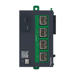 Modicon TMS - Smart module switch Ethernet avec 4 ports RJ45 et son adresse IP