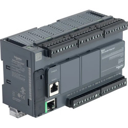 Modicon M221, contrôleur 40E/S relais, port Ethernet+série, 100/240VCA