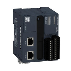 Modicon M221 Book, contrôleur 16E/S PNP, 2 ports série, 24VCC, vis